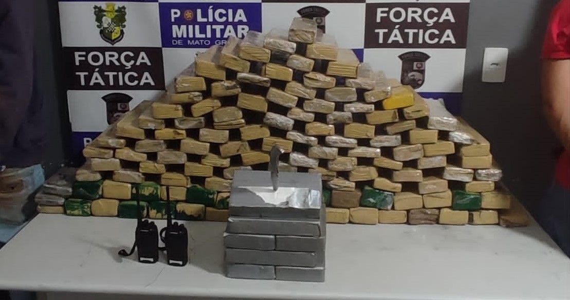 Em Rondonópolis|: Ação integrada prende dois por tráfico e apreende 114 quilos de entorpecentes