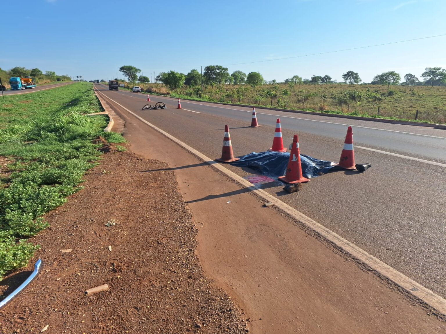 URGENTE – Rondonópolis|: Idoso morre após ser atropelado por Caminhonete na BR -364