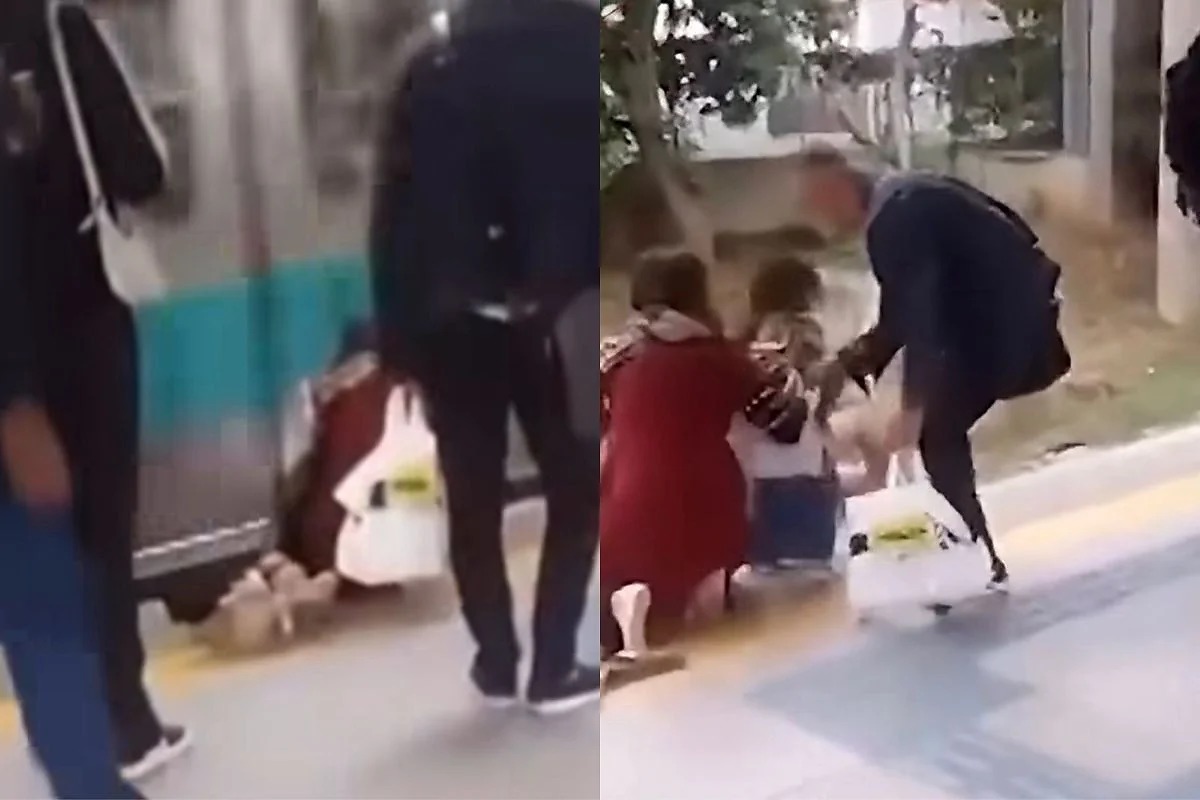 Criança cai em vão de estação, trem passa e ela sobrevive; veja vídeo